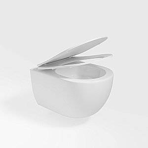 Унитаз подвесной Vincea Evo VT1-34ST, белый, с крышкой микролифт, безободковый, слив-торнадо купить в интернет-магазине Sanbest