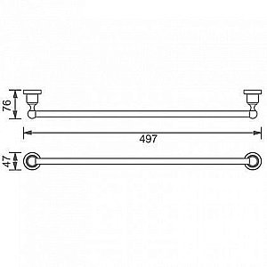 Полотенцедержатель Aquanet 3818 купить в интернет-магазине сантехники Sanbest
