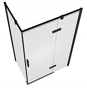 Душевой уголок Bravat BLACKLINE BS120.3113AB 80х120 стекло прозрачное/профиль черный купить в интернет-магазине Sanbest