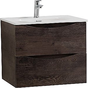 Тумба с раковиной BelBagno MARINO-CER-N-700-2C-SO-RNG-P Rovere Nature Grigio для ванной в интернет-магазине Sanbest