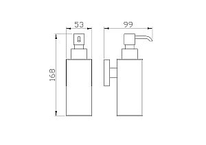 Дозатор мыла WONZON & WOGHAND POLO, Темное золото (WW-8932-DG) купить в интернет-магазине сантехники Sanbest