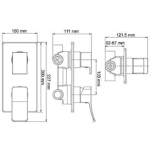 Смеситель для душа WasserKRAFT Aller 10671 купить в интернет-магазине сантехники Sanbest