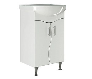 Тумба с раковиной MIXLINE АНГАРА 52 белая для ванной в интернет-магазине Sanbest