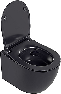 Унитаз подвесной Allen Brau Fantasy 3 Vortex 4.11035.AN антрацит матовый, с крышкой микролифт, слив торнадо купить в интернет-магазине Sanbest