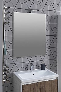 Зеркало Aquanet Lino 253906 70 белый матовый в ванную от интернет-магазине сантехники Sanbest