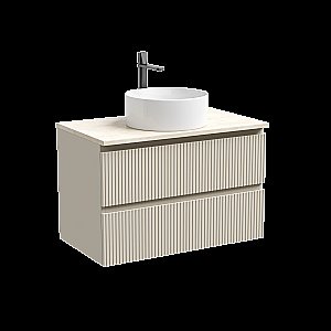 Тумба с раковиной Sancos SNOB T 80 со столешницей, бежевая матовая для ванной в интернет-магазине Sanbest