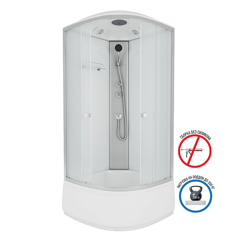 Душевая кабина Niagara Eco E80/40/MT 80х80 купить в интернет-магазине Sanbest