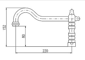 Излив Rav-Slezak SR0164 хром купить в интернет-магазине сантехники Sanbest