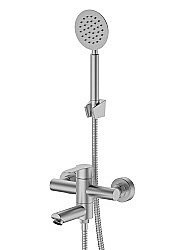 Смеситель для ванны Rush Santiago SUS1116-44 сатин купить в интернет-магазине сантехники Sanbest