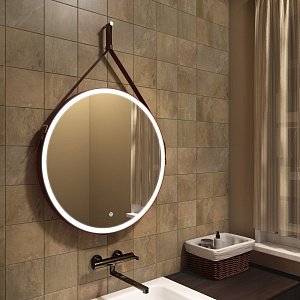 Зеркало Континент Millenium Brown ЗЛП836 65x65 в ванную от интернет-магазине сантехники Sanbest