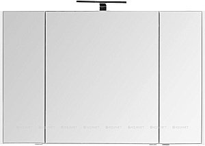 Зеркальный шкаф Aquanet Остин 120 белый купить в интернет-магазине сантехники Sanbest