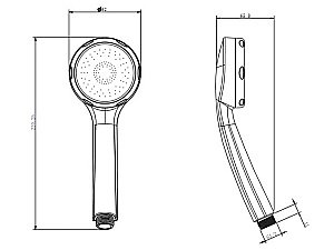 Душевая лейка Koller Pool SH0533 купить в интернет-магазине сантехники Sanbest