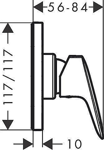 Смеситель для душа Hansgrohe Logis 71604000 купить в интернет-магазине сантехники Sanbest