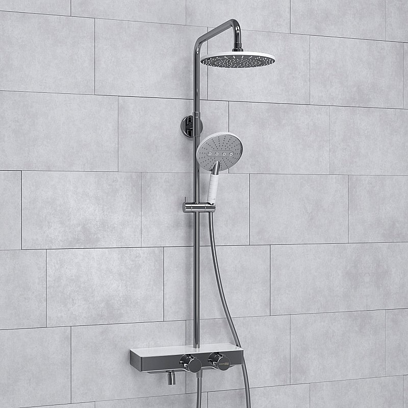 Душевая система WasserKraft Aller SET2652 Thermo хром купить в интернет-магазине сантехники Sanbest