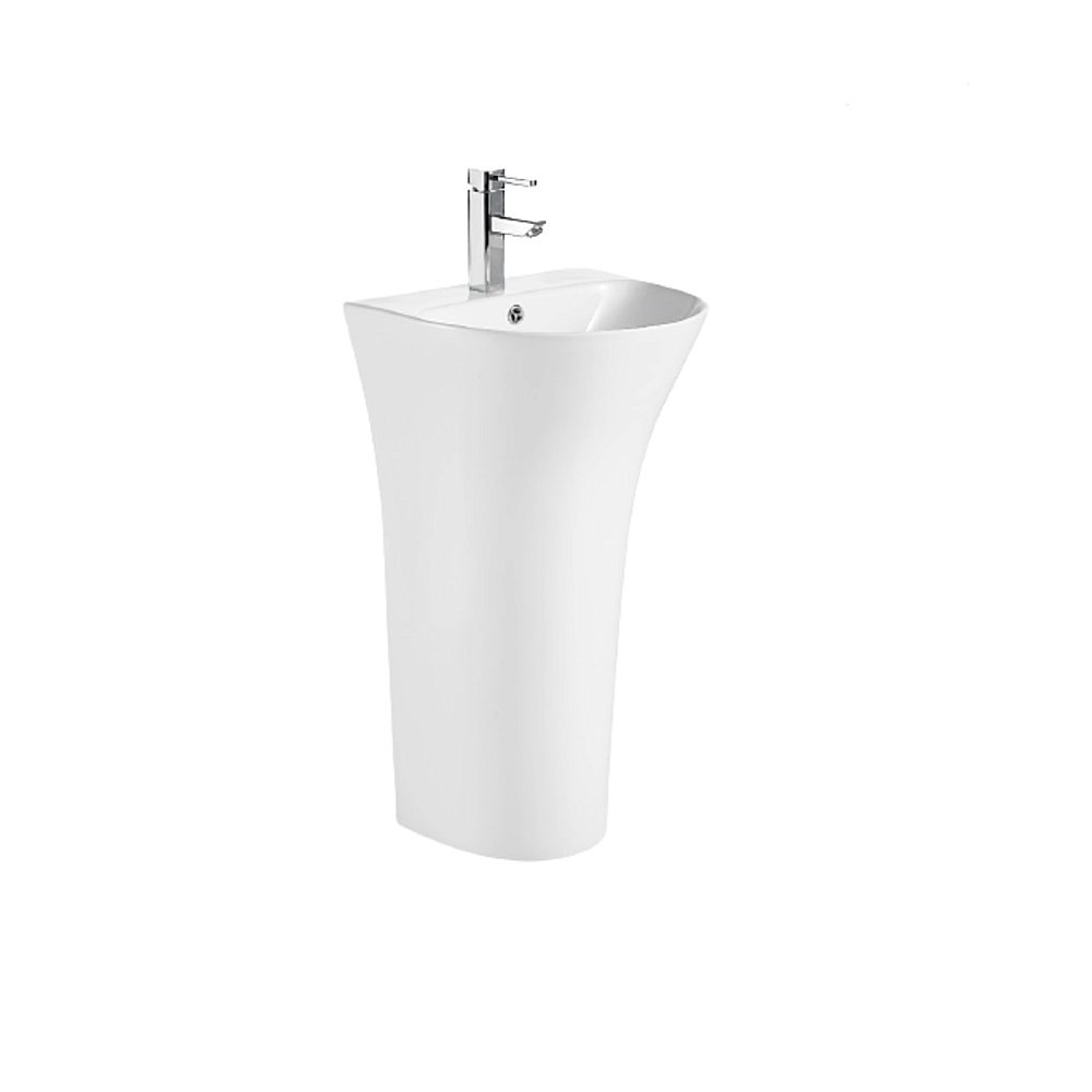 Раковина напольная CeramaLux N 48 G-307 белая купить в интернет-магазине Sanbest