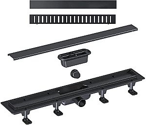 Душевой трап Good Door 750 ТЛ00041 черный купить в интернет-магазине Sanbest