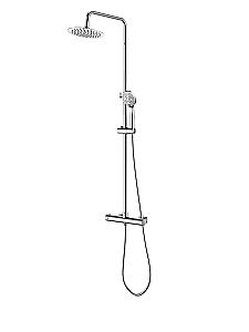 Душевая система SantiLine SL-9007 хром купить в интернет-магазине сантехники Sanbest