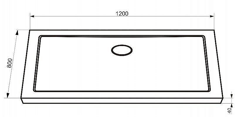 Душевой поддон Bravat Type-S1 P1812A 120x80 купить в интернет-магазине Sanbest