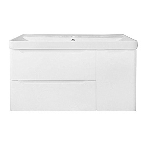 Тумба с раковиной Azario Lotos 100/2 CS00093902 белая для ванной в интернет-магазине Sanbest