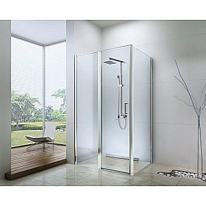 Душевой уголок Berges URBAN 061011 90х90 стекло прозрачное/профиль хром купить в интернет-магазине Sanbest