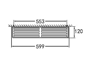 Полка для полотенец Cezares Maxima AM-F-8917 купить в интернет-магазине сантехники Sanbest