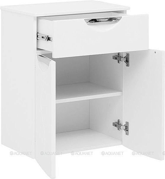 Нижняя тумба Aquanet Асти 50 белый для ванной в интернет-магазине сантехники Sanbest