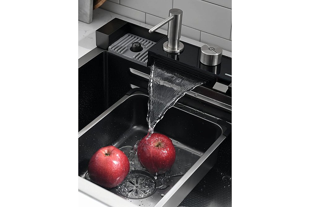 Мойка кухонная Esbano Geyserus-5 ESMKGEYS5 оружейная сталь купить в интернет-магазине сантехники Sanbest