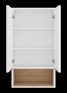 Шкаф подвесной Misty Enfida 60 ENF-08060-011 Белый / Дуб Сонома светлый для ванной в интернет-магазине сантехники Sanbest