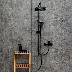 Душевая система Orange Aristo M19-944b черный матовый купить в интернет-магазине сантехники Sanbest