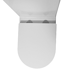 Унитаз напольный Azario Blanco AZ-T003B-R белый, безободковый, с бачком, с крышкой микролифт купить в интернет-магазине Sanbest