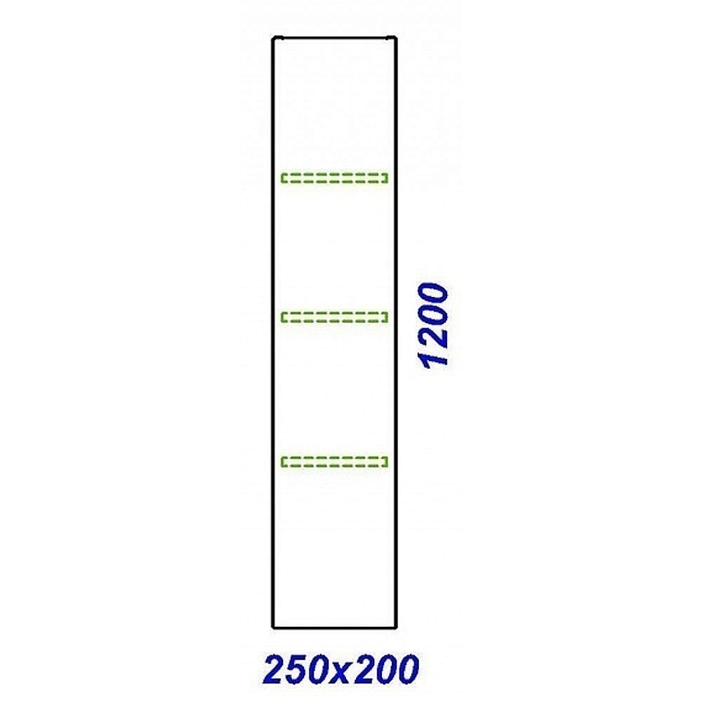 Пенал Aqwella Анкона 25 An.05.25/А акация для ванной в интернет-магазине сантехники Sanbest