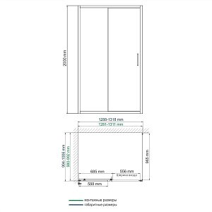 Душевой уголок WasserKRAFT Main 41S34 130x100 купить в интернет-магазине Sanbest