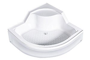 Душевой уголок с поддоном River DON XL 90/40 MT стекло матовое/профиль хром матовый купить в интернет-магазине Sanbest