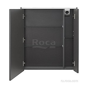 Зеркальный шкаф Roca Ronda ZRU9302969 70 белый глянец/антрацит купить в интернет-магазине сантехники Sanbest