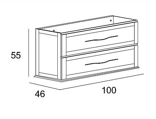 Тумба с раковиной Cezares TIFFANY 100 Grigio Nuvola для ванной в интернет-магазине Sanbest