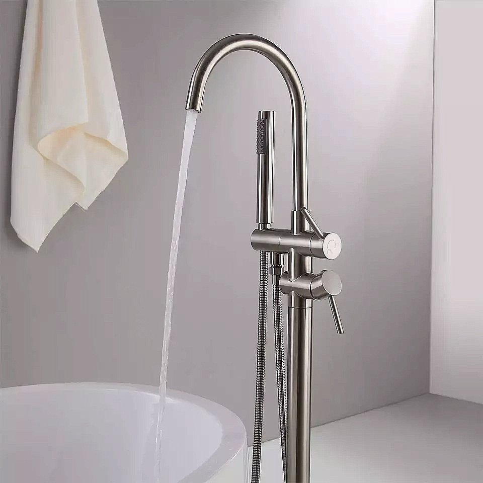 Смеситель для ванны Boch Mann BRAIES Brush Nickel BM8922 купить в интернет-магазине сантехники Sanbest