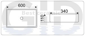 Раковина GID 9396 купить в интернет-магазине Sanbest