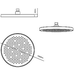 Верхний душ Vincea VSHD-42CMB черный матовый купить в интернет-магазине сантехники Sanbest
