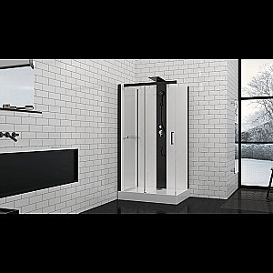 Душевая кабина Black&White Galaxy G8708 110x80 купить в интернет-магазине Sanbest