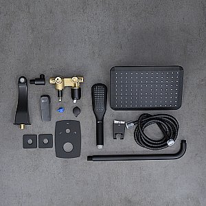 Душевая система Lemark Ursus LM7222BL Черный купить в интернет-магазине сантехники Sanbest