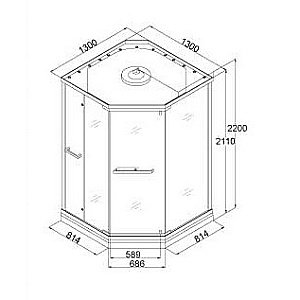 Душевая система RGW Shower Panels SP-6143-01 50140801-01 хром купить в интернет-магазине сантехники Sanbest