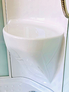 Душевая кабина Royal Bath RB 100HK6-WT-BL 100x100 стекло прозрачное/профиль черный купить в интернет-магазине Sanbest