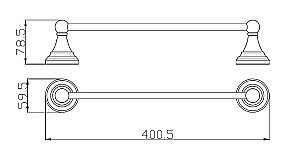 Полотенцедержатель Rav-Slezak MORAVA MKA0701/40Z купить в интернет-магазине сантехники Sanbest