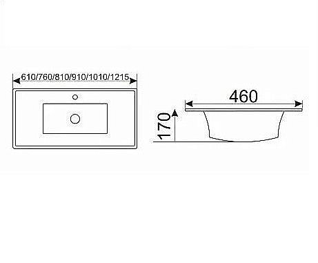 Раковина CeramaLux N 81 9080MMB чёрная матовая купить в интернет-магазине Sanbest