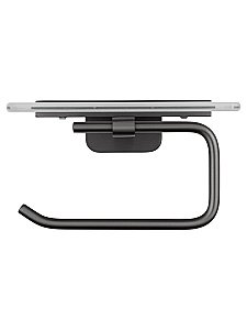 Держатель для туалетной бумаги с полкой WONZON & WOGHAND GRAFFITY, Темный графит (WW-9326) купить в интернет-магазине сантехники Sanbest