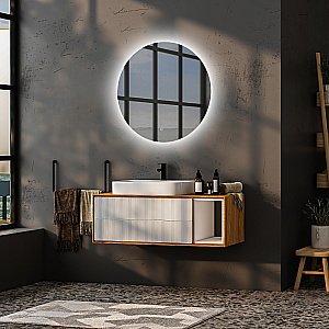 Зеркало ABBER Mond AG6202SL-0.77 77x77 в ванную от интернет-магазине сантехники Sanbest