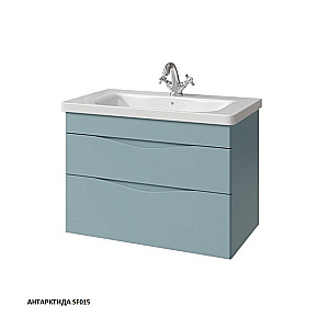 Тумба с раковиной Caprigo Lento 80 два ящика, цвет на выбор для ванной в интернет-магазине Sanbest