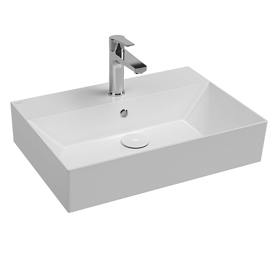 Раковина ISVEA SistemaZ Frame 60 10SF50060SV белая купить в интернет-магазине Sanbest