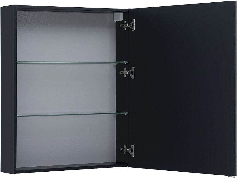 Зеркальный шкаф Aquanet Алвита new 70 антрацит купить в интернет-магазине сантехники Sanbest