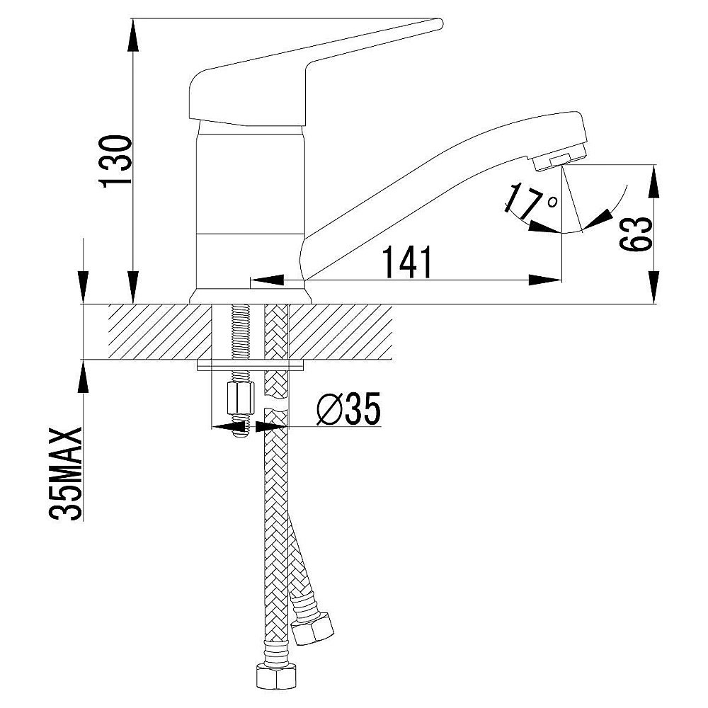 Смеситель для раковины Lemark Luna LM4107C купить в интернет-магазине сантехники Sanbest